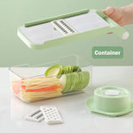 Vegetable Stainless Steel Chopper Multifunctional Food Slicer with Container Crusher Food Processor Pro Onion Grater