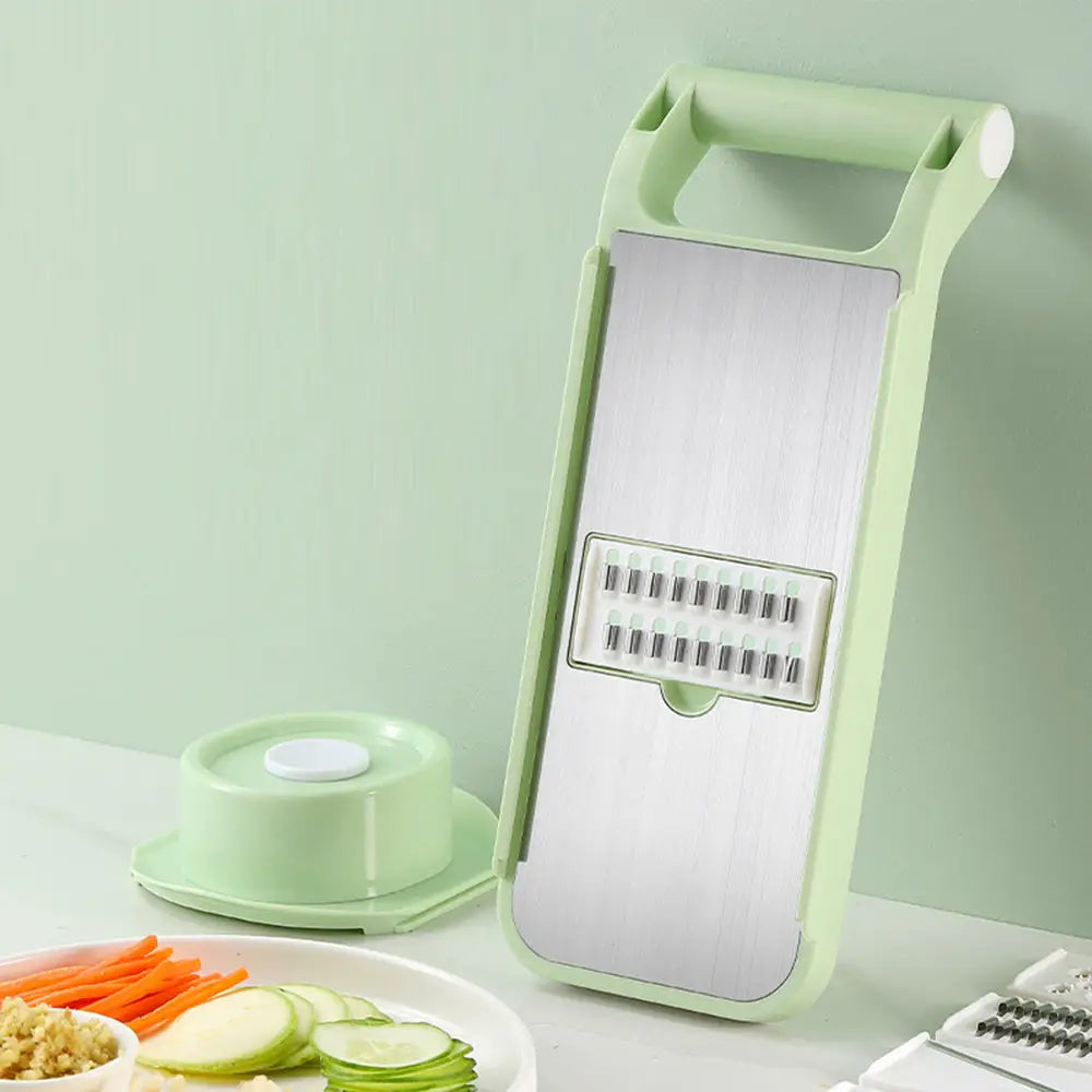 Vegetable Stainless Steel Chopper Multifunctional Food Slicer with Container Crusher Food Processor Pro Onion Grater