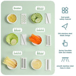 Vegetable Stainless Steel Chopper Multifunctional Food Slicer with Container Crusher Food Processor Pro Onion Grater