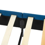 Velvet Blue Bed Frame – Single - Furniture > Bedroom
