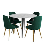 Velvet Elegance Dining Set - Furniture > Dining