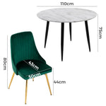 Velvet Elegance Dining Set - Furniture > Dining