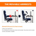 Velvet Home Ergonomic Swivel Adjustable Tilt Angle and Flip-up Arms Office Chair - Furniture > Office