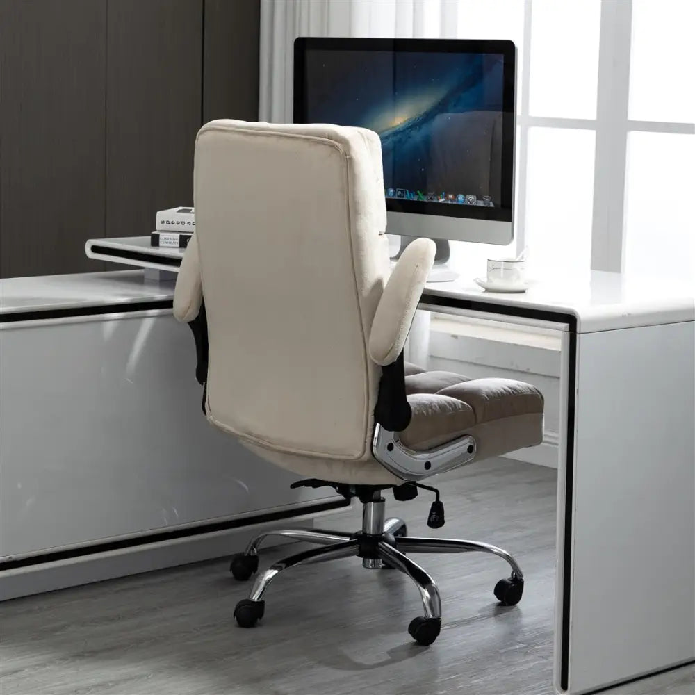 Velvet Home Ergonomic Swivel Adjustable Tilt Angle and Flip-up Arms Office Chair - Furniture > Office > Office & Desk