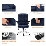 Velvet Home Ergonomic Swivel Adjustable Tilt Angle and Flip-up Arms Office Chair - Furniture > Office