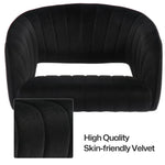 Velvet Home Office Chair- Black - Furniture > Office > Office & Desk Chairs