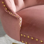 Velvet Home Office Chair- Pink - Furniture > Office > Office & Desk Chairs