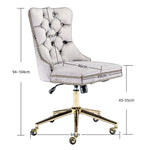 Velvet Home Office Chair- Pink - Furniture > Office > Office & Desk Chairs