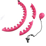 VERPEAK Weighted Hula Hoop with 26 Detachable Knots (Pink) - Home & Garden > Pool & Accessories > Pool Toys &