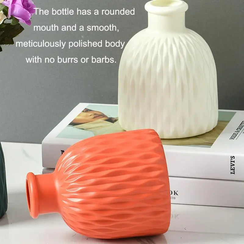 Versatile Drop-resistant Potted Plant Vase for Wet and Dry - Rose Pink - Home & Garden > Decor > Vases & Table Decor