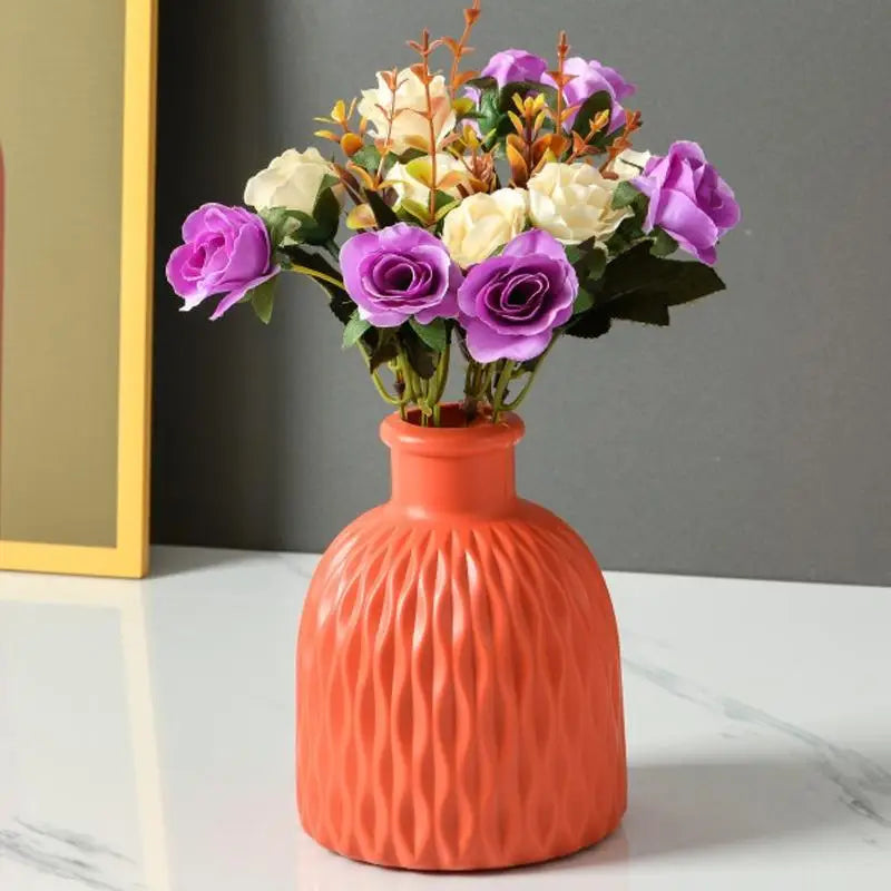 Versatile Drop-resistant Potted Plant Vase for Wet and Dry - Rose Pink - Home & Garden > Decor > Vases & Table Decor