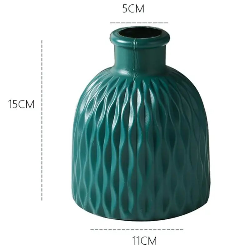 Versatile Drop-resistant Potted Plant Vase for Wet and Dry - Sea Blue - Home & Garden > Decor > Vases & Table Decor