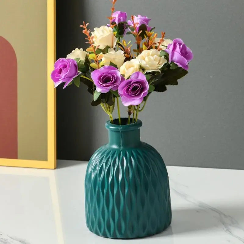 Versatile Drop-resistant Potted Plant Vase for Wet and Dry - Sea Blue - Home & Garden > Decor > Vases & Table Decor