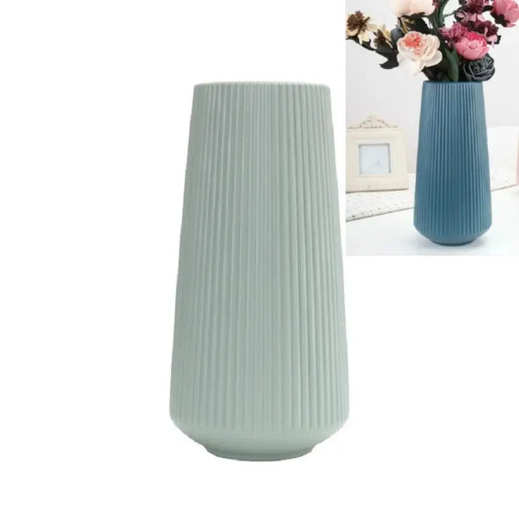 Versatile Plastic Flower Vase for Dry and Wet Arrangements - Green - Home & Garden > Decor > Vases & Table Decor