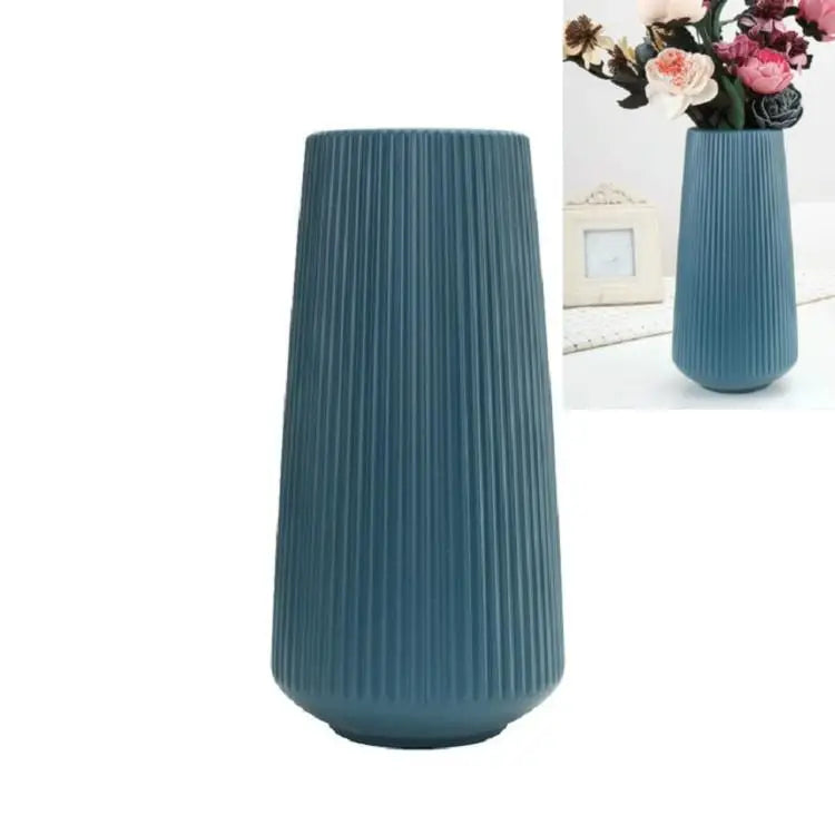 Versatile Plastic Flower Vase for Dry and Wet Arrangements - Milk White - Home & Garden > Decor > Vases & Table Decor