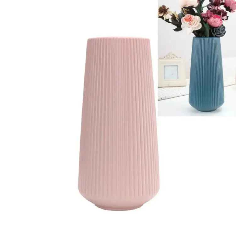 Versatile Plastic Flower Vase for Dry and Wet Arrangements - Pink - Home & Garden > Decor > Vases & Table Decor