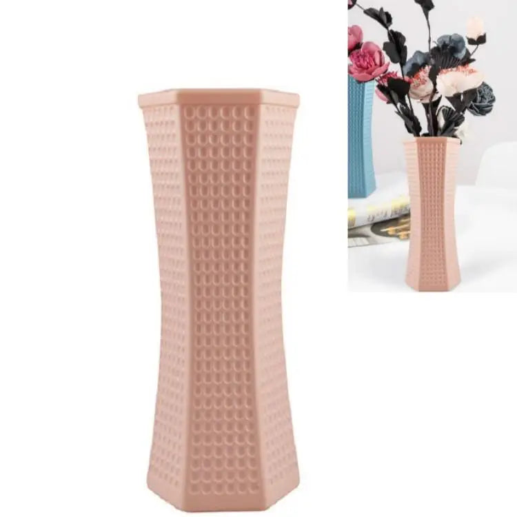 Versatile Plastic Vase for Creative Wet and Dry Flower Arrangements - Milk White - Home & Garden > Decor > Vases &