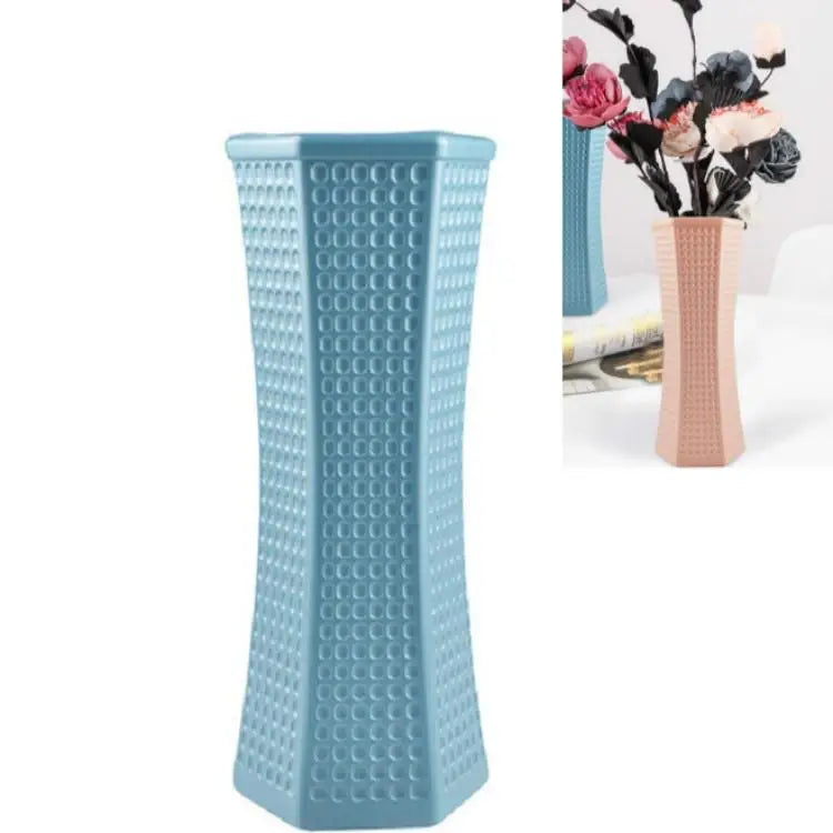 Versatile Plastic Vase for Creative Wet and Dry Flower Arrangements - Milk White - Home & Garden > Decor > Vases &