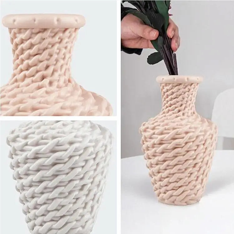 Versatile Plastic Vase for Fresh and Dried Floral Arrangements - Blue - Home & Garden > Decor > Vases & Table Decor