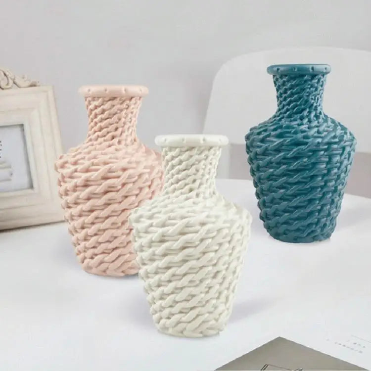Versatile Plastic Vase for Fresh and Dried Floral Arrangements - Milk White - Home & Garden > Decor > Vases & Table