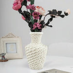 Versatile Plastic Vase for Fresh and Dried Floral Arrangements - Milk White - Home & Garden > Decor > Vases & Table