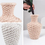 Versatile Plastic Vase for Fresh and Dried Floral Arrangements - Milk White - Home & Garden > Decor > Vases & Table