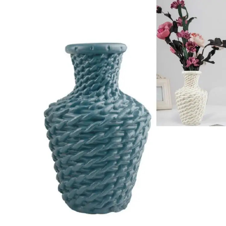 Versatile Plastic Vase for Fresh and Dried Floral Arrangements - Milk White - Home & Garden > Decor > Vases & Table