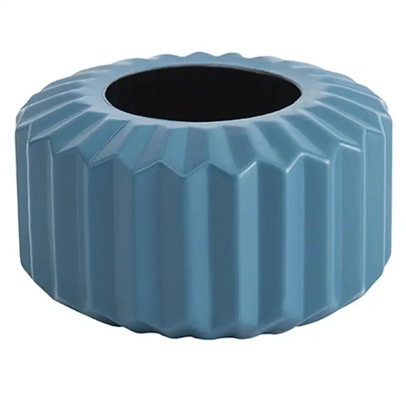 Versatile Vase for Wet and Dry Flowers - Glazed Decorative Pot - Sea Blue - Home & Garden > Decor > Vases & Table Decor