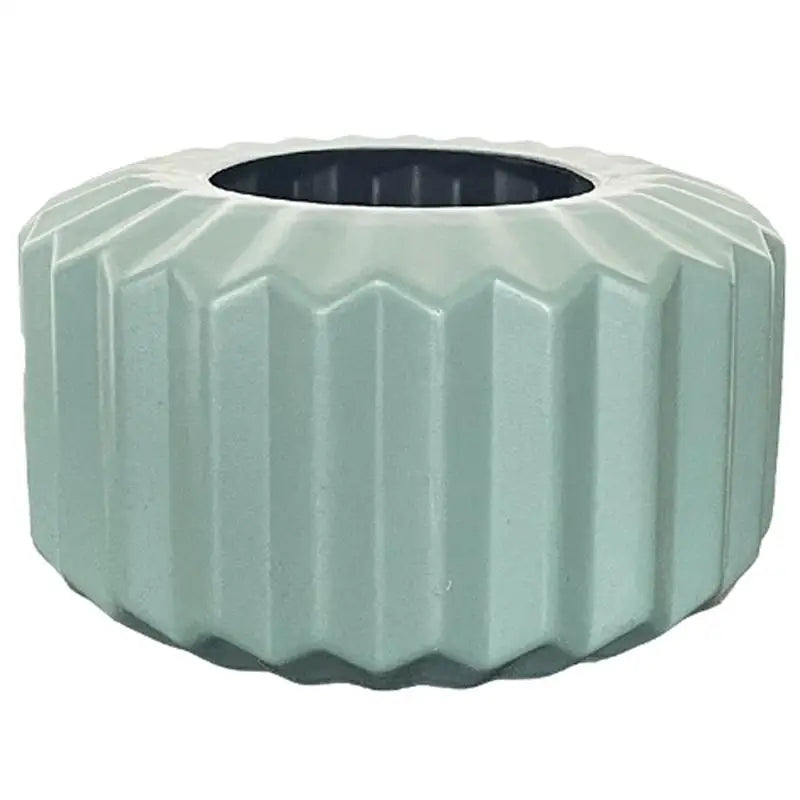 Versatile Vase for Wet and Dry Flowers - Glazed Decorative Pot - Sea Blue - Home & Garden > Decor > Vases & Table Decor