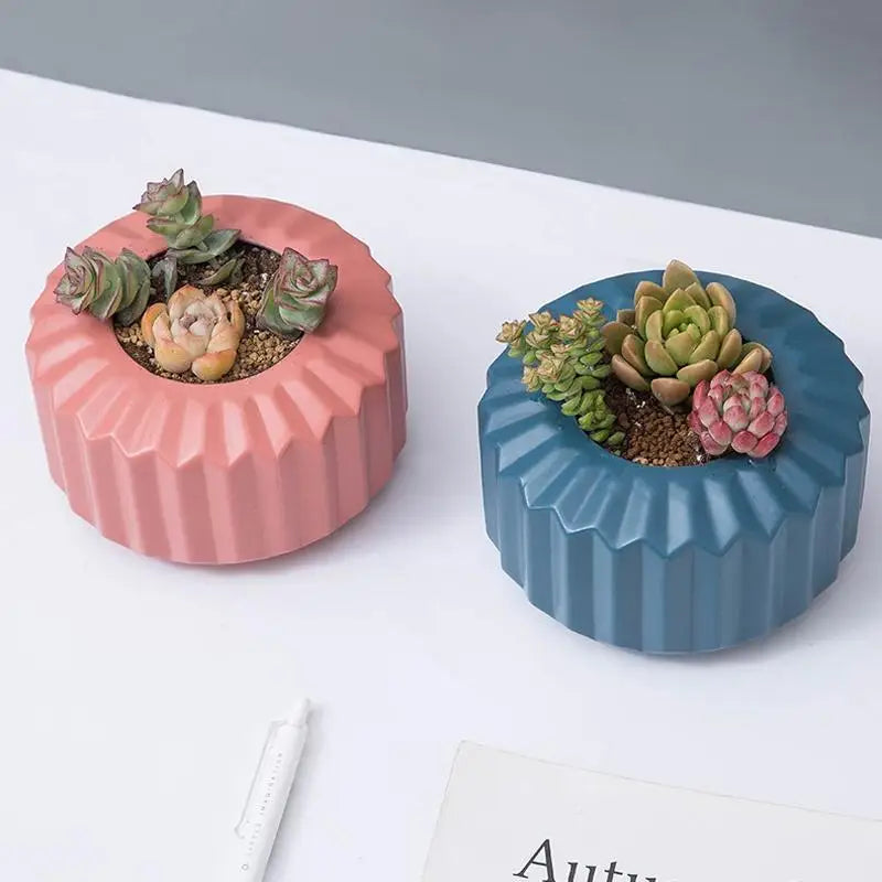 Versatile Vase for Wet and Dry Flowers - Glazed Decorative Pot - Sea Blue - Home & Garden > Decor > Vases & Table Decor