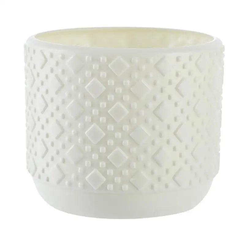 Versatile Vase for Wet and Dry Flowers - Glazed Finish Durable Design - Milk White - Home & Garden > Decor > Vases &