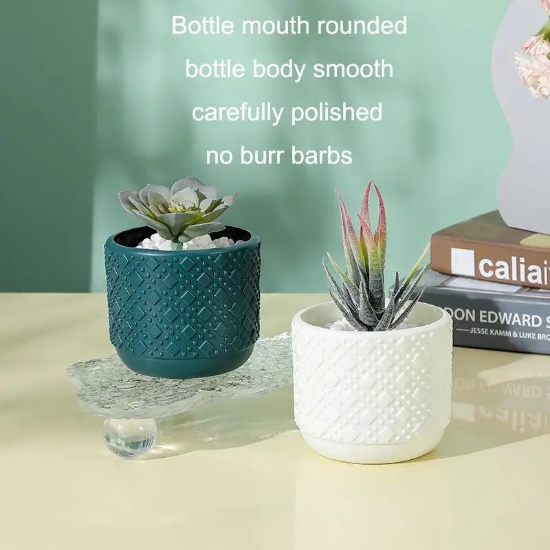 Versatile Vase for Wet and Dry Flowers - Glazed Finish Durable Design - Rose Pink - Home & Garden > Decor > Vases &