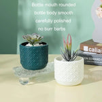 Versatile Vase for Wet and Dry Flowers - Glazed Finish Durable Design - Rose Pink - Home & Garden > Decor > Vases &