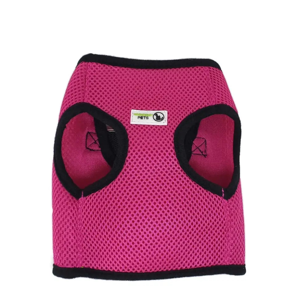 Vest Harness Pet Dog-Cat Step-in Velcro and Buckle Attachments - Moondidley Pets Small Pink - Pet Care > Cat Supplies >