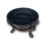 Vesuvius Firepit BBQ with Lid - Home & Garden > Firepits