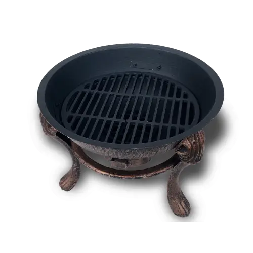 Vesuvius Firepit BBQ with Lid - Home & Garden > Firepits