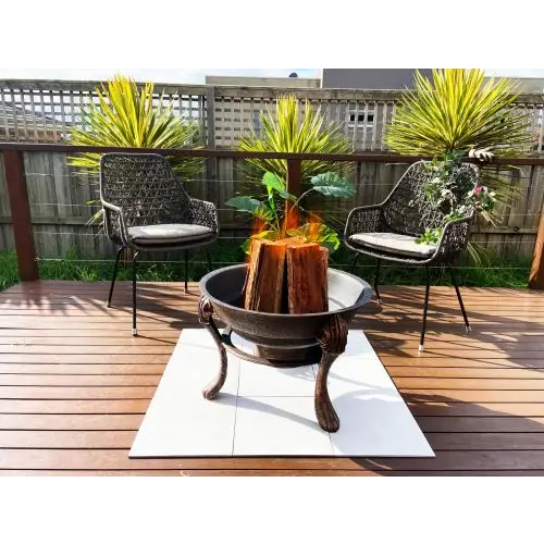 Vesuvius Firepit BBQ with Lid - Home & Garden > Firepits