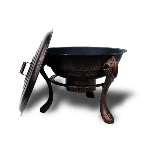 Vesuvius Firepit BBQ with Lid - Home & Garden > Firepits