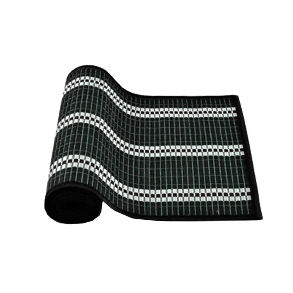 Victoria Bamboo Table Runner 140 x 33cm Black Silver - Home & Garden > Kitchenware