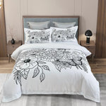 Viene Floral Quilt Cover Set - King Size - Home & Garden > Bedding