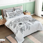 Viene Floral Quilt Cover Set - King Size - Home & Garden > Bedding