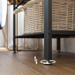 Vintage Coat Rack Shoe Bench Wood Look Accent Furniture and Metal Frame - Furniture > Living Room