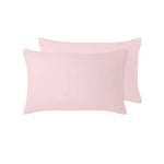 Vintage Design Homewares 100% Linen Pair of Standard Pillowcases Blush 48 x 73 cm - Home & Garden > Bedding >
