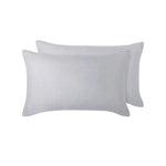 Vintage Design Homewares 100% Linen Pair of Standard Pillowcases Dove Grey 48 x 73 cm - Home & Garden > Bedding >
