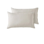Vintage Design Homewares Pair of Natural French Linen Standard Pillowcases - Home & Garden > Bedding