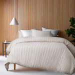 Vintage Design Homewares Reflections Natural Cotton Quilt Cover Set Queen - Home & Garden > Bedding