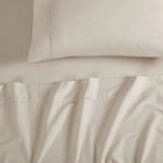 Vintage Washed 100% Cotton Sheet Set with 1 Pillowcases - Natural - Single - Home & Garden > Bedding > Bed Sheets