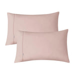 Vintage Washed 100% Cotton Sheet Set with 2 Pillowcases - Pink - Queen Size - Home & Garden > Bedding > Bed Sheets