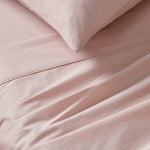 Vintage Washed 100% Cotton Sheet Set with 2 Pillowcases - Pink - Queen Size - Home & Garden > Bedding > Bed Sheets