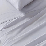 Vintage Washed 100% Cotton Sheet Set with 2 Pillowcases - Silver - King Single - Home & Garden > Bedding > Bed Sheets
